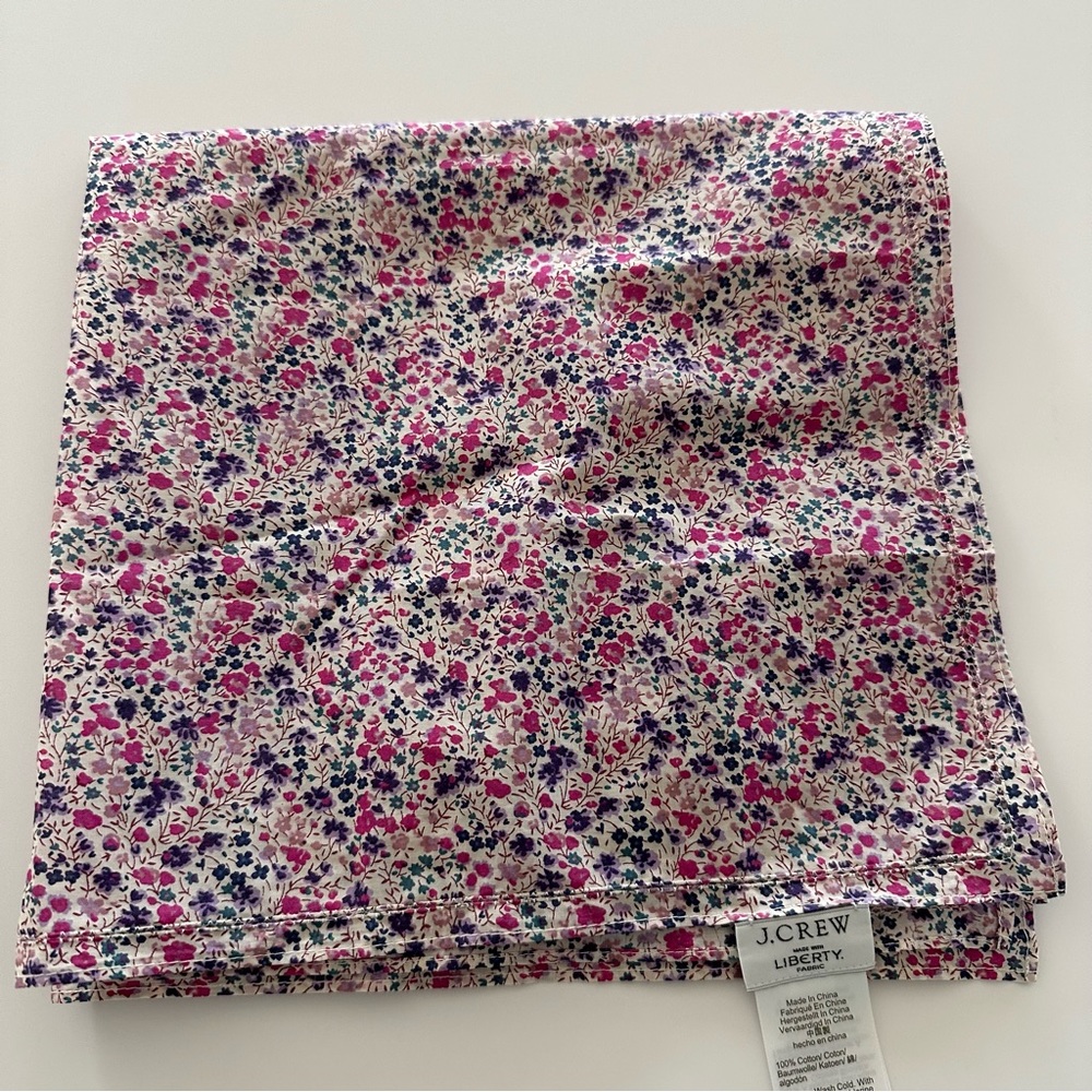 NWOT J.Crew Cotton Square Scarf in Liberty Fabric